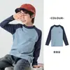 Duo Duo Home Camada Base Antibacteriana para Meninos Nova Temporada Outono/Inverno 2026 Camiseta Manga Raglan Manga Longa Infantil para Menino