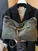 Bolso de Gran Capacidad para Mujer 2025 Nuevo Estilo Retro Invierno Bolso Cruzado de Aspecto Elegante Casual para Hombro Bolso de Viaje