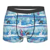 Cueca Boxer Anime Frozen Shorts Estampados Masculinos Elsa Anna Desenho Animado Roupa Íntima Roupa Íntima Divertida