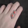 Jóias de Prata Nepal de Alta Qualidade Brincos de Turquesa Incrustados Brincos Femininos Xizang Personalidade Criativo Estilo Étnico Retrô