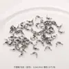 Conjunto de Acessórios para Joias DIY com Fecho Lagosta de Anel Único em Aço Inoxidável, Kit de Material Feito à Mão com Corrente de Design de Nicho Levemente Luxuoso