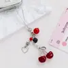 Nuevo Lindo Colgante de Cereza Lanyard para Teléfono Llavero de Cereza Colorido Dopamina Colgante para Estuche de Auriculares Ccd Bolsa