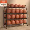 Estante de Almacenamiento para Baloncesto Escuela Jardín de Infancia Estante para Baloncesto Móvil Estante para Balones de Exterior Baloncesto Voleibol Fútbol Estante de Almacenamiento para Baloncesto