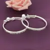Pulsera para bebé de plata de ley plata de ley 999 inteligente láser saludable feliz con Campana estilo étnico luna llena regalo