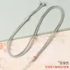Cordão para Lanyard de Nó Plano de 2mm DIY Cristal Cera de Abelha Jade Hetian Corda para Joias DIY Versátil Pingente de Bússola Dourada Lanyard
