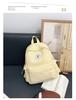 Mochila de gran capacidad para estudiantes de secundaria, diseño de nicho, mochila escolar para estudiantes de primaria y secundaria, mochila sencilla de color sólido y alto valor de color.