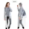 Impermeable para mochila impermeable fábrica hecho a medida engrosado EVA largo poncho de lluvia de una pieza con cremallera impermeable y bolsillos