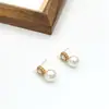 Nuevos Pendientes Versátiles de Moda Europea y Americana Estilo Ins Personalizados de Lujo Ligero de Gama Alta Redondos con Microincrustaciones de Circonita