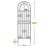 Suporte de Flores de Ferro Forjado, Treliça de Escalada, Suporte para Rosas de Jardim, Estrutura de Escalada para Plantas Clematis e Jiboia, Grade de Jardim para Exterior