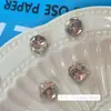 Nueva Lima de Manicura Joyería de Diamantes Lujo Accesible Super Brillante Cristal Rosa Luna Llena Cuadrado Grueso Decoración de Uñas Diamante Bola de Diamantes de Colores