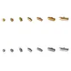 Accesorios para Joyería DIY Hebilla de Clip de Acero Inoxidable Hebilla de Clip para Cordón Conector de Cierre para Collar Pulsera Hebilla de Borde Fijo