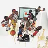 Celebridade da Internet Basquete Futebol Decoração de Bolo Caixa de Sapatos Plug-in de Tênis de Basquete Enfeites Festa de Aniversário de Menino Decoração de Confeitaria