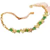 Pulsera de Esmeralda Natural Transfronteriza para Mujer, Accesorio de Nicho de Alta Gama, Joyería de Plata 925, Joyería de Lujo 4*5, Venta Directa de Fábrica