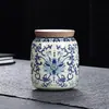Tetera Beige Ruyao Creativa Linda Lindo Gato Cerámica Pequeña Almacén de Té Mini Portátil Almacenamiento de Té en Polvo Olla Sellada