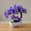 Planta Simulada Vaso Ornamentos de Mesa para Interior Bonsai Simulado Artesanato Decoração de Planta Verde Flor de Plástico Ornamentos para Mesa de Centro