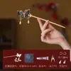 Estilo Nacional Mariposa Canción Brocado Pasador de Pelo Hecho a Mano Paquete de Materiales DIY Accesorios Nuevo Estilo Chino Pasador de Peinado Accesorios para el Cabello Decoración