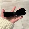 Pinza de Plátano con Lazo de Terciopelo Retro Pinza para el Cabello de Lujo Ligero para Mujer 2025 Nuevo Otoño e Invierno Clip Vertical para Media Coleta Accesorios para el Cabello