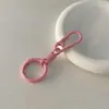 Llavero con Hebilla de Primavera para Montañismo, Llavero de Anillo para Dedo Estilo Rebote, Hebilla Colgante de Bolsa de Macarrón Lacado Colorido