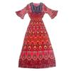 Vestido de estilo étnico de verano, nuevo estilo, Yunnan, Lijiang, Xinjiang, Qinghai, Sanya, Tailandia, estilo étnico, vestido de playa turístico.