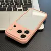 Serie de Colores Macaron Estilo Ins Adecuada para Funda de Teléfono iPhone 16, Apple 17 Funda de Doble Color de Alta Gama Anti-Caída de Cambio Rápido