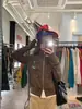 Chaqueta Corta de Cuello Alto Yinhe Hecha a Mano para Chica Cool 2026 Chaqueta Cardigan Retro Napoleónica de Doble Botonadura con Cremallera