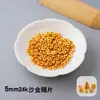 Cuentas Espaciadoras de Oro de 24K Alta Retención de Color Hechas a Mano Accesorios para Joyería DIY Cuentas Espaciadoras para Collar Pulsera Materiales Directo del Fabricante