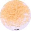 Materiales para hacer joyería artesanal DIY cuentas de arroz color crema cuentas de vidrio de color mixto nacionales 2MM accesorio de ropa borla