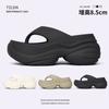 Chanclas de Moda de Suela Gruesa para Mujer, Ropa de Verano para Exterior, Cómodas y Antideslizantes, Sandalias Eva de Playa con Altura Aumentada Nuevas 2025