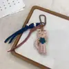 Estilo Ins Coreano Artesanal Tecido Desenho Animado Pingente Boneca Acessório de Moda Chaveiro Acessório de Bolsa Fivela de Segurança Fofa