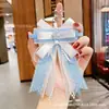 Pingente de laço de renda feito à mão, produto acabado, acessório decorativo com tema de anime, pingente para chaveiro