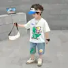 Roupas do Ultraman Conjunto de Verão para Meninos 2026 Novo Estilo Lindo para Crianças Manga Curta Shorts Conjunto de Duas Peças Roupas de Verão Finas