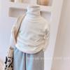 Ropa para Niños Venta al por Mayor Camiseta Básica para Niños Primavera, Otoño e Invierno 25 Estilo Nuevo Niños y Niñas Bebé Color Puro Terciopelo Cuello Alto Top Camiseta