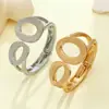 Pulsera Abierta Geométrica Irregular de Metal Europea y Americana, Personalizada, Exagerada, Simple, de Nicho, Joyería de Mano de Alta Gama para Mujeres