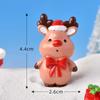 Caja de regalo de alce navideño, micropaisaje navideño, decoración de bonsái, adornos de nieve, regalos navideños