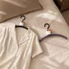 Percha Curva de Fantasma de Azúcar de Dibujos Animados, Hombro Ancho, Multifuncional, Antideslizante, Sin Arrugas, para Prendas de Adulto, Percha para Secar Ropa sin Deformarla