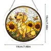 Nuevo producto transfronterizo: Decoración para el Hogar Adorno Colgante de Rompecabezas Acrílico Pintado, Atrapasol Redondo, Decoración Colgante para Jardín