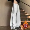 2026 Nuevos Pantalones Deportivos de Chándal Rectos a Rayas Retro Americanos de Invierno para Hombre, Ajuste Holgado Versátil de Pierna Ancha Casual