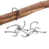 Anzol Europeu de Pesca de Carpa com Teflon, com Farpas, Penetração Afiada e Forte, Gancho com Cabo Curvo e Furos, Aço de Alto Carbono, Atacado em Lote