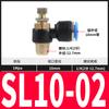 Regulação de Velocidade Pneumática Válvula de Estrangulamento de Cilindro Limitadora de Fluxo Unidirecional Sl4-M5/6-01/8-02/10-03/12 Junta de Tubo de Ar