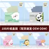 Papel Absorbente de Grasa Facial 100 Piezas Portátil Extraíble Papel Absorbente de Aceite Facial Papel Absorbente Facial Femenino Cosmético Trabajador de Cosméticos
