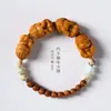 Estilo étnico cuatro no pequeños Buda cuatro no zachilam pulsera Wenwan pulsera de rosario de sándalo de Laoshan plato pulsera para jugar