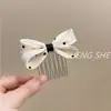 Estilo Girly Satinado Lunares Lazo Peine Pinza para el Cabello Pinza de Garra Pequeña Pinza para Flequillo Pinza Lateral Pasador para el Cabello de Mujer Accesorio para el Cabello