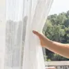Ventas Directas de Fábrica Amazon Cortinas Visillo de Color Sólido Lino Sintético para Sala de Estar y Dormitorio, Cortinas Visillo Translúcidas y Transparentes para Ventas Transfronterizas
