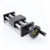 Mesa Deslizante Manual Rueda Basculante con Bloqueo Doble Eje Óptico Módulo Lineal Mesa Deslizante Módulo de Tornillo de Bola Manual Elevación Cruzada