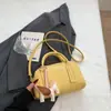 2025 Nova Bolsa Almofada de Couro PU de Cor Contrastante para Verão Feminina de Ombro Transversal Bolsas de Mão Bolsas Boston Doces Casuais
