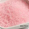 Super-Excelente 2 mm Hielo Imitación Jade Núcleo Teñido Vidrio Cuentas de Arroz Imitación Checo Crema Vidrio Cuentas para Pulsera Anillo DIY