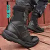 Botas de combate cqb de lona para desierto de caña alta, ultraligeras y transpirables para verano, zapatos para exteriores con cremallera de malla ligera para montaña, para fans militares