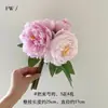 Ramo de Peonías de Alta Calidad, Flores Artificiales, Flores de Mano para Sala de Estar, Dormitorio, Mesa de Comedor, Peonías Artificiales, Flores Falsas, Accesorios para Fotos