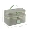 Nueva Bolsa Cosmética de Malla Transpirable Bolsa de Almacenamiento de Cosméticos Gran Capacidad Portátil Transparente Juego de Bolsa de Lavado de Viaje LOGO