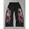 Pantalones Casuales de Marca Hip-Hop de Moda para Hombre 2025 Nuevo Exportación Transfronteriza Pantalones Largos Holgados de Moda